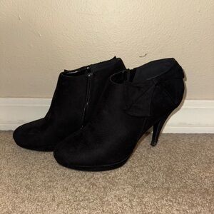 Impo Black Ankle Booties for Women